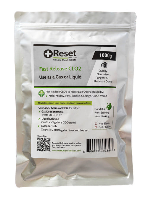 Reset Black Pak 1000 g fast-release chlorine dioxide pack