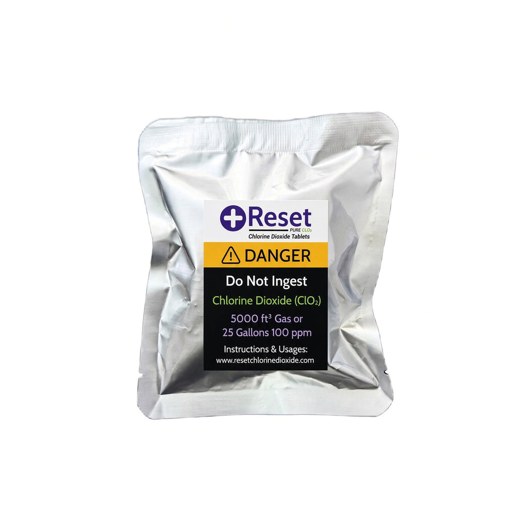 Reset Purple 100g tablet pouch — 5,000 ft³ of gas or 25 gallons at 100 ppm
